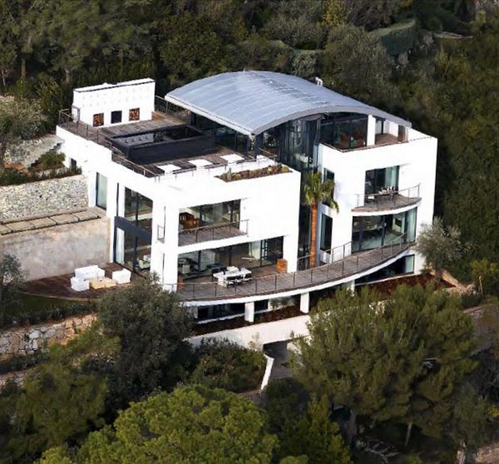 別墅設(shè)計的全景塞浦路斯海岸別墅